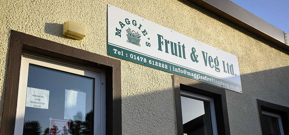 Contact Maggie's Fruit and Veg and visit our shop in Portree to purchase groceries food drink including dairy