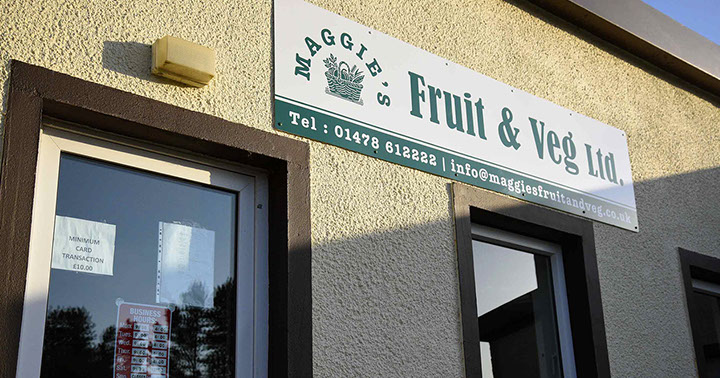 Contact Maggie's Fruit and Veg and visit our shop in Portree to purchase groceries food drink including dairy